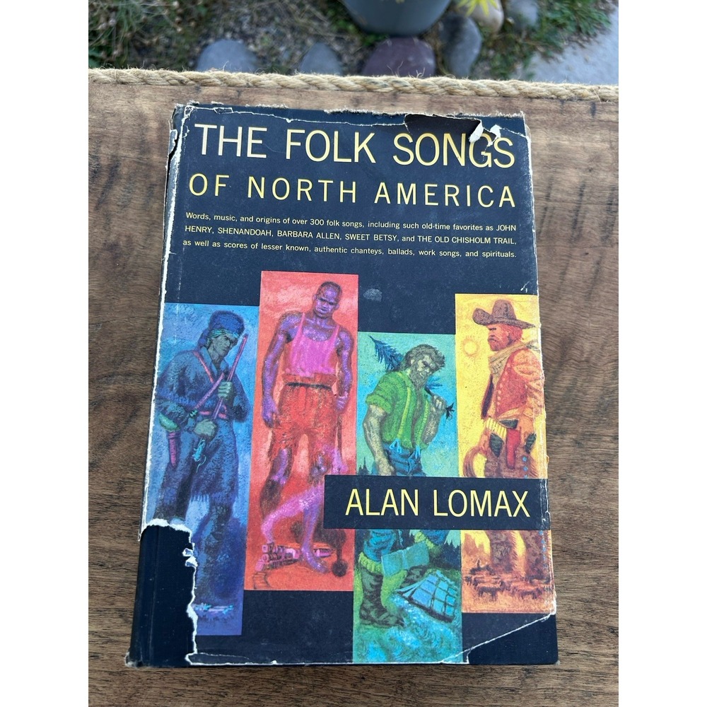 Alan Lomax Folk Songs of North America 1960 Doubleday Hardcover Dust Jacket